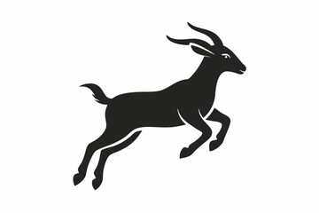 Obraz premium A jumping Goat