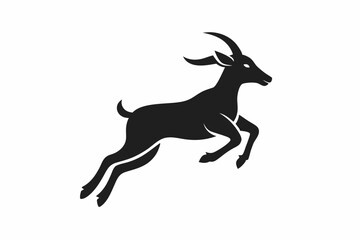 Obraz premium A jumping Goat