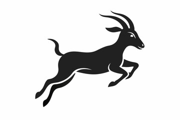 Fototapeta premium A jumping Goat
