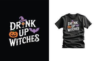 Halloween Creative Vector T-shirt Design Typography illustration