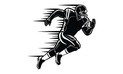 American football player men vector