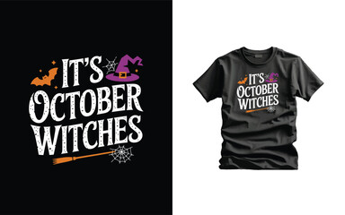 Halloween Creative Vector T-shirt Design Typography illustration