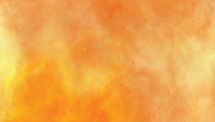 Abstract orange paint background. Fire background. Abstract orange watercolor background. Orange grunge paintbrush texture vector illustration.