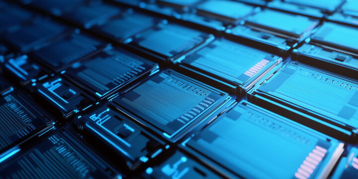parallel processing. advanced AI servers with multi-core efficiency