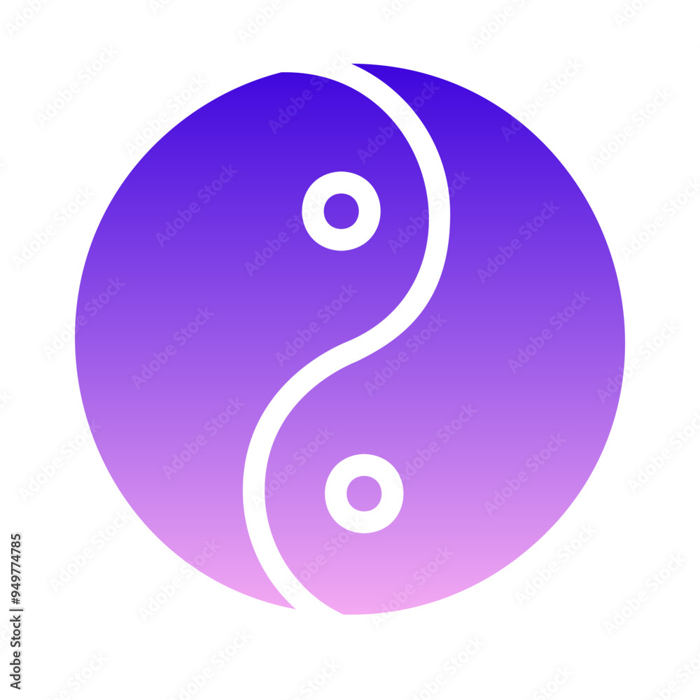 Canvas Prints yin yang symbol