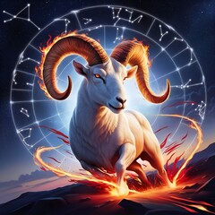 Aries The Fiery Ram Charging Through the Cosmos