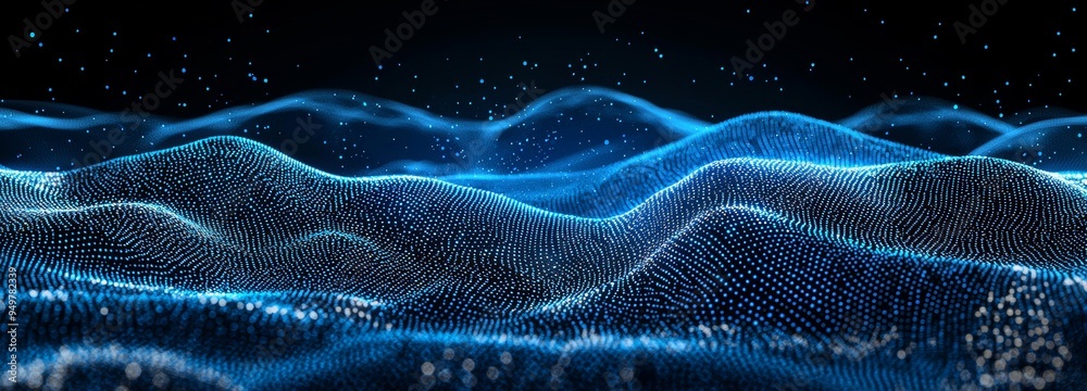 Leinwandbilder data visualization. data technology illustration. science background. 3d model.
