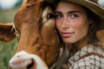 Generative ai image of wild animal living in safety and care