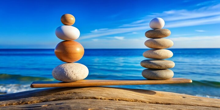 In perfect synergy, opposing forces coexist in harmony, creating a stabilizing balance that fosters growth, clarity, and peaceful coexistence throughout the universe.