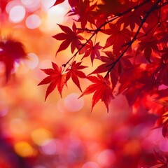 Fototapeta premium Fall Leaves Maple Leaf Boquet autumn Scenery, Generative AI