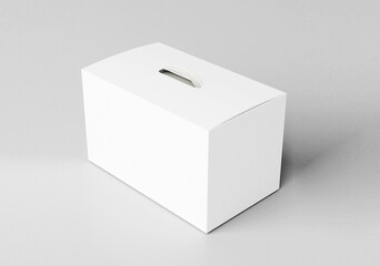 White Product Package Box mockup, 3d illustration, 3d rendering
