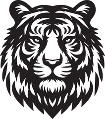 Tiger head vector style logo icon