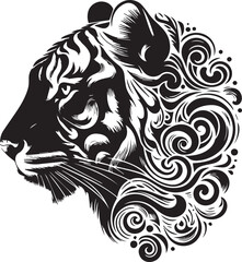 Tiger head vector style logo icon