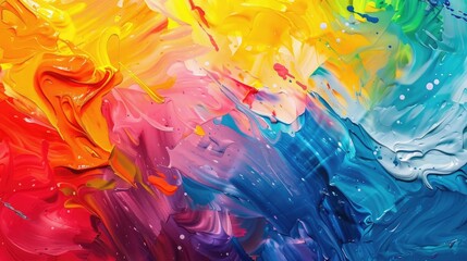 Multicolored paint background