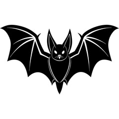 Bat Silhouette Black Vector