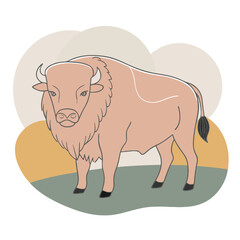 Bison design and vector art.