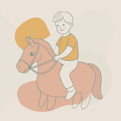 Boy and hours design art.