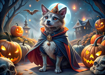 halloween background with pumpkin