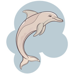 Dolphin design and vector art.