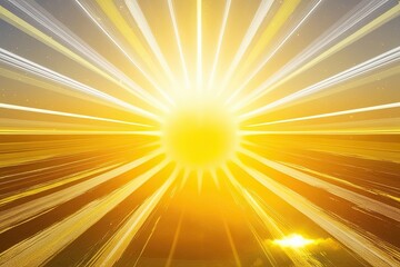 Obraz premium Sunbeam Effect Overlay with Rays of Light, Warmth, and Golden Brightness