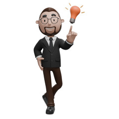 Creative Thinker 3d illustration.