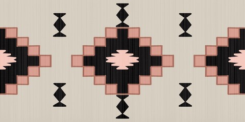Chevron geometric on beige ethnic oriental ikat pattern Southwest geometric seamless Aztec Navajo Native American tribal ethnic colorful for textile printing  traditional Design for carpet,wallpaper