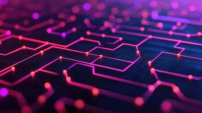 Kolmogorov-Arnold architecture, node optimization, glowing pathways, futuristic abstract grid