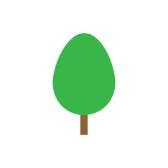 Tree icon vector. Plant illustration sign. Garden symbol or logo.
