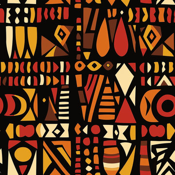 seamless pattern with shapes