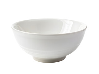 white ceramics bowl isolated on transparent background.
