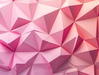 Obraz premium pink geometric shapes background