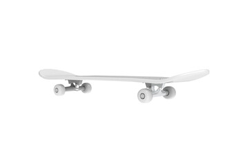 realistic Modern sport skateboard deck with wheels 