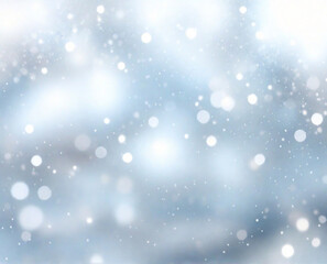Winter Snow Scenery Bokeh Blur Winter snow Scenery Wallpaper Graphic Illustration, Generative AI