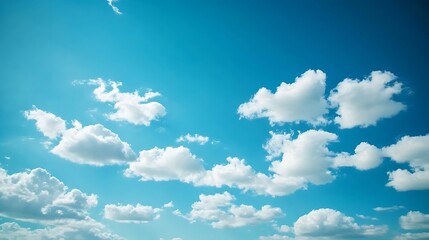 White Wispy Clouds Against a Blue Sky