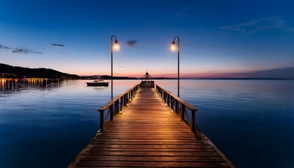 Fototapeta premium Pier at dusk