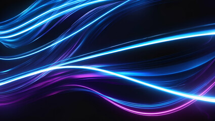 Naklejka premium abstract blue background with lines