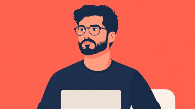 Full-stack developer working on cloud integration, coding in the background, modern software development process.