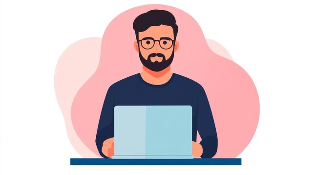 Full-stack developer working on cloud integration, coding in the background, modern software development process.