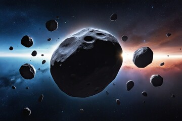 Exploring Uncharted Asteroids and Rocky Meteorites in the Depths of Space
