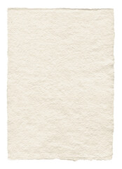 Obraz premium Natural art paper texture. Parchment background isolated on transparent layer