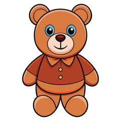 Obraz premium Cute teddy bear doll cartoon vector