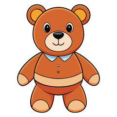 Obraz premium Cute teddy bear doll cartoon vector