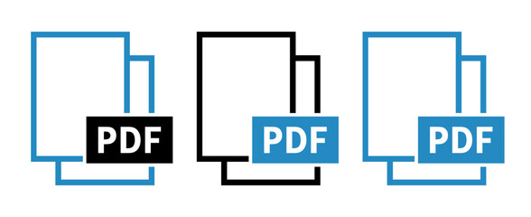 zestaw ikon pliku PDF © robert6666