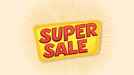 Vibrant Sign Promoting Special Retail Sale