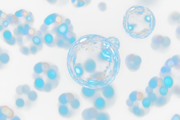 Blue bubbles transparent background , Blue Bubble Effect on Clear Background