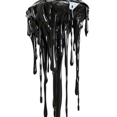 Fototapeta premium Dripping Black Liquid