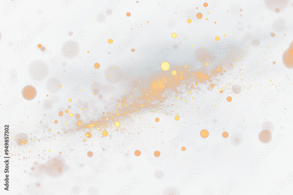 Poster golden bokeh light transparent overlay background, Warm Golden Bokeh Lights on Transparent Backdrop