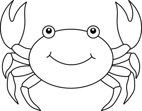 recommend clip art: Cute crab clipart design illustration