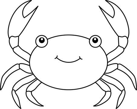 recommend clip art: Cute crab clipart design illustration