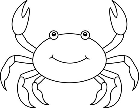 recommend clip art: Cute crab clipart design illustration